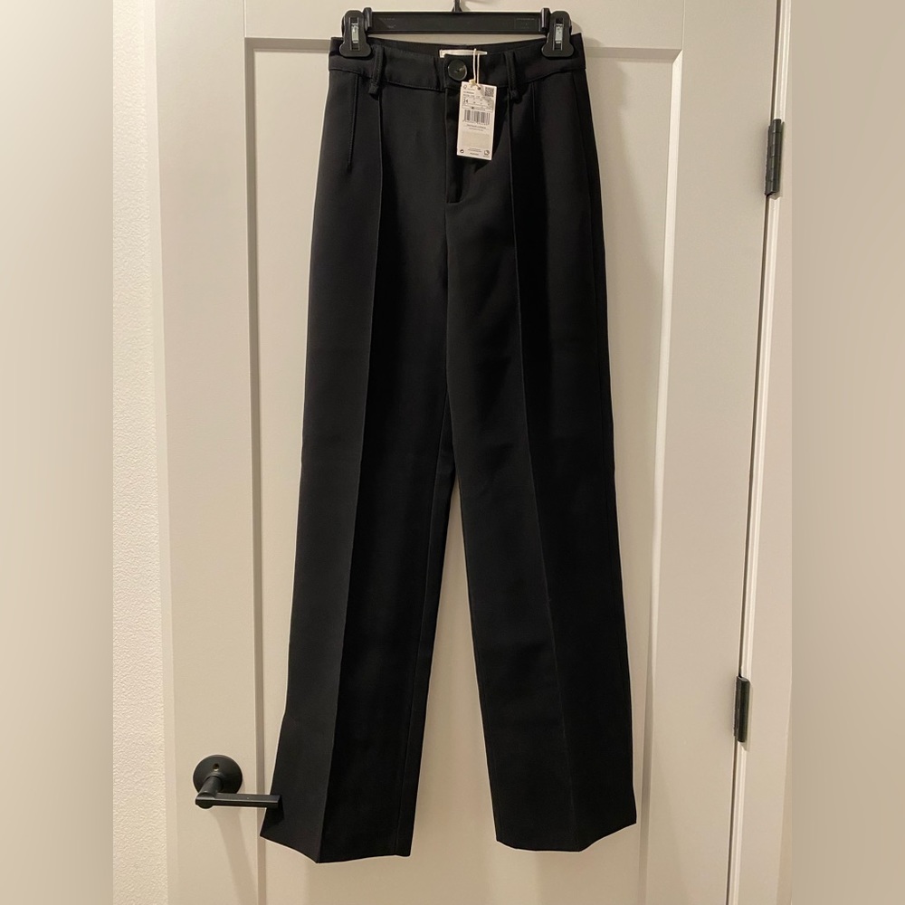 Mango Black Boot Cut Trouser Pants - Picture 12 of 13